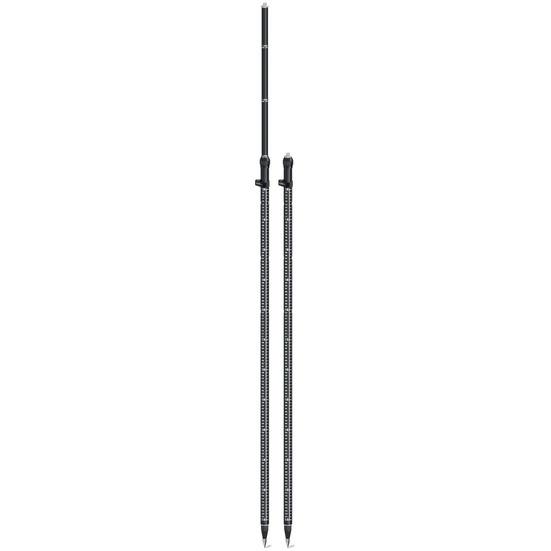 2.2 Meter Carbon Fiber Rover Rod, 3 Position Snap-Lock, Metric