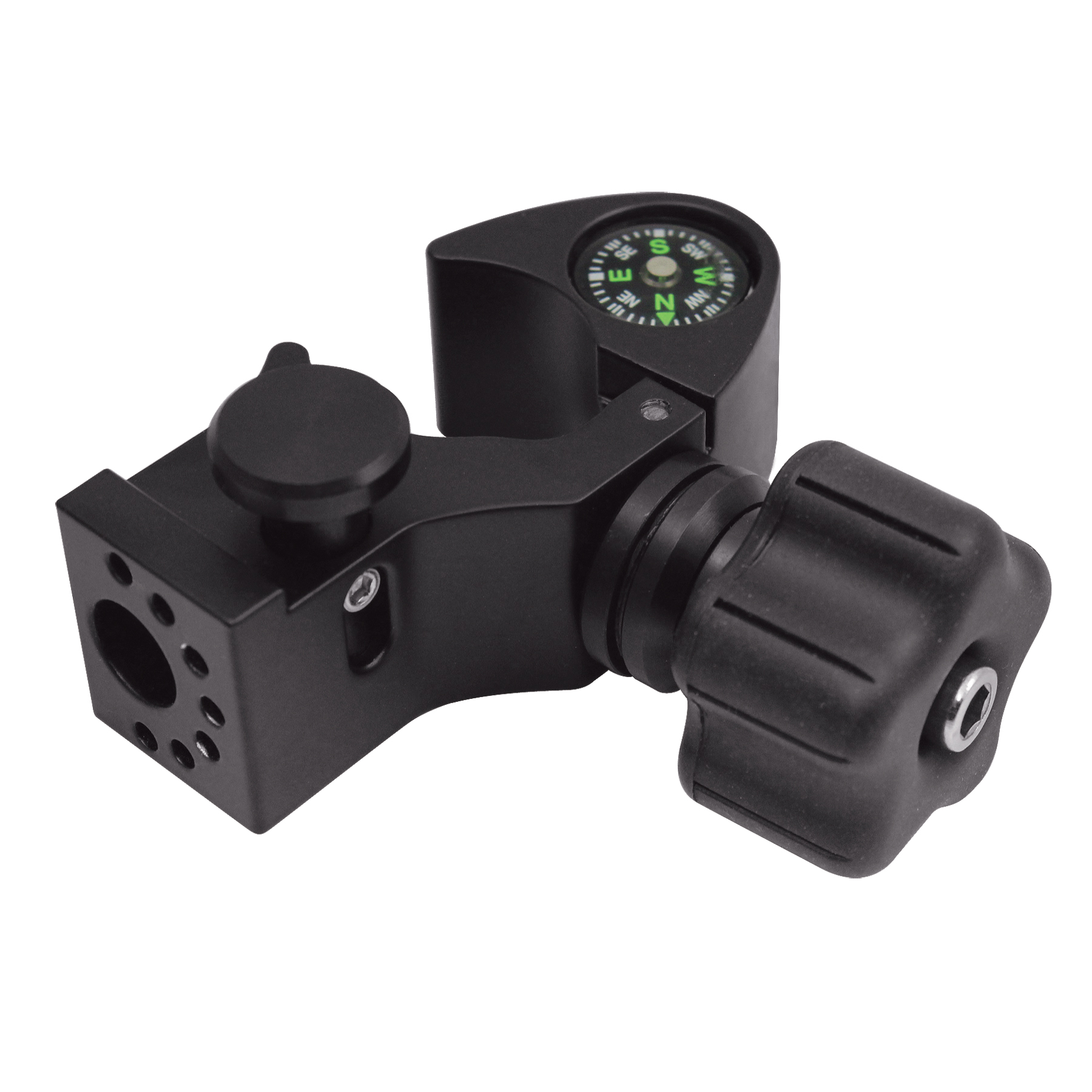 Quick-Release Pole Clamp with Compass